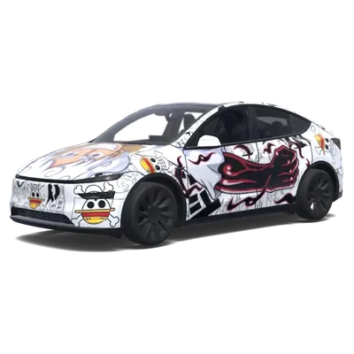 Puño Blanco de la Marcha 5 – wrap para Tesla Model Y