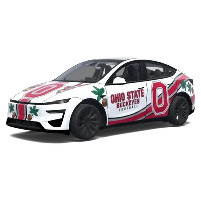 俄亥俄州立大学橄榄球主题 – 特斯拉 Model Y 涂装
