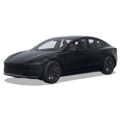 Ohnezahn Nachtschatten Schwarz – Tesla Model 3 Wrap