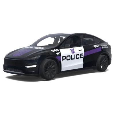Decepticon Police Cruiser – Tesla Model Y wrap