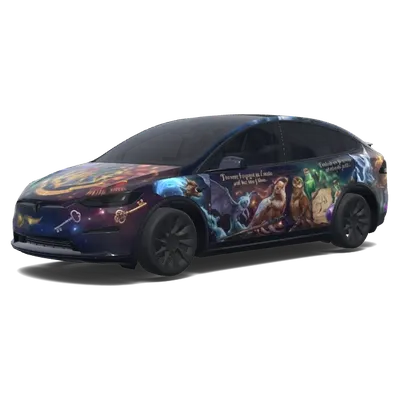 Harry Potter Frunk (Harry Potter theme don’t leave the frunk blank.) – Tesla Model X Wrap