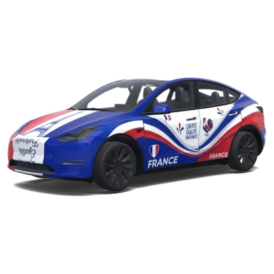 Французский дизайн – оклейка Tesla Model Y