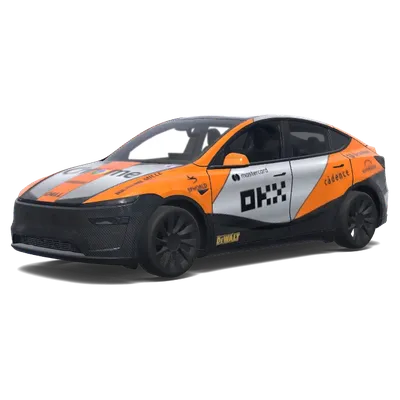 橙色科技疾馳 – 特斯拉 Model Y 塗裝