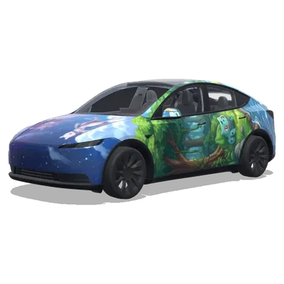 Pokémon Gen 1 Mural – Tesla Model Y Wrap