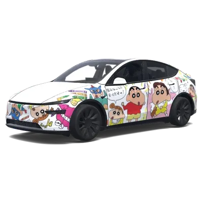 Crayon Shin-chan. – Tesla Model Y wrap