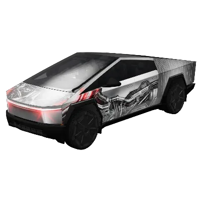 크롬 사이버펑크 (Chrome Cyberpunk) – 테슬라 Cybertruck 랩핑