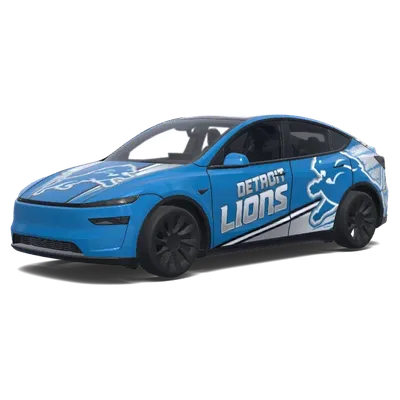 Детройтские Львы (Detroit lions.) – оклейка Tesla Model Y