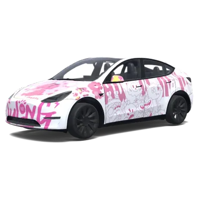 Loman City Little Monster (罗曼城小怪物) – Tesla Model Y wrap
