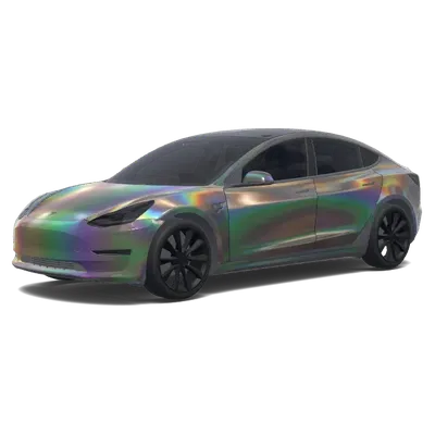 Irideszierende Chrom-Folierung für Tesla – Tesla Model 3 Wrap
