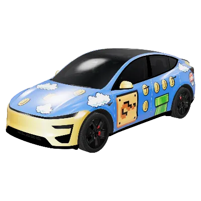 마리오 코인 모델 Y 주니퍼 퍼포먼스 (Mario Coin - Model Y Juniper Performance) – 테슬라 Model Y 랩핑