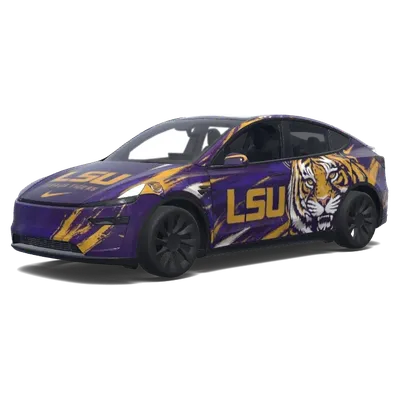 LSU 타이거 퓨리 – 테슬라 Model Y 랩핑