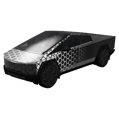 Гексагональный градиент (Hex Grid Fade) – оклейка Tesla Cybertruck