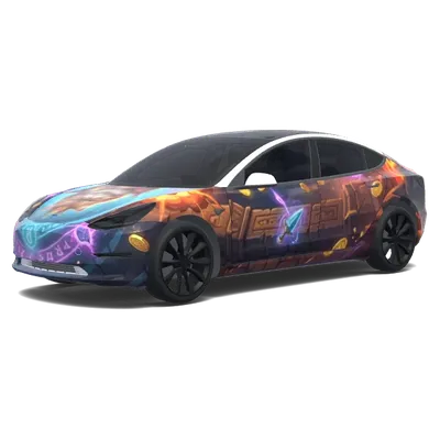 秘剣ラップ – テスラ Model 3 ラッピング