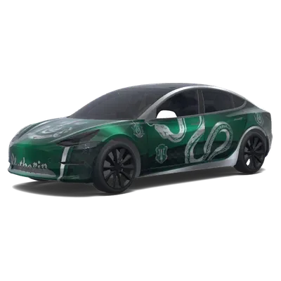 Smaragd-Schlange Tesla – Tesla Model 3 Wrap