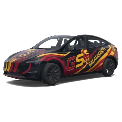 Галатасарай чёрный – оклейка Tesla Model Y