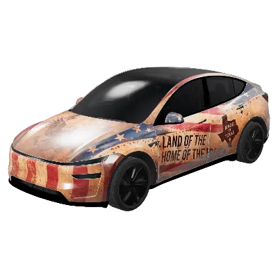 自由の国・250周年記念 – テスラ Model Y ラッピング