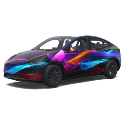 Schnell Abstrakt Eins (Quick Abstract One) – Tesla Model Y Wrap