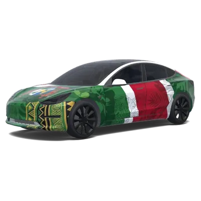 Суринам (Suriname.) – оклейка Tesla Model 3