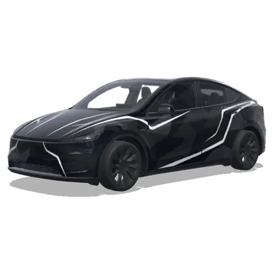 Sobre negro sigilo. Colors: white. – Tesla Model Y wrap