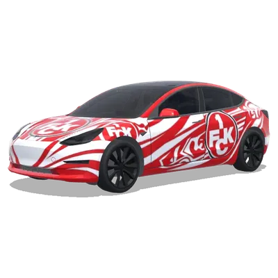 1. FC Kaiserslautern – оклейка Tesla Model 3