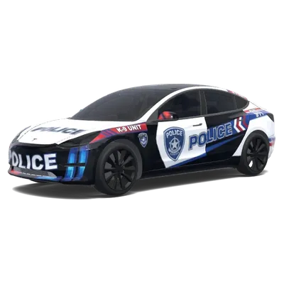K-9 Police Patrol Wrap – Tesla Model 3 wrap