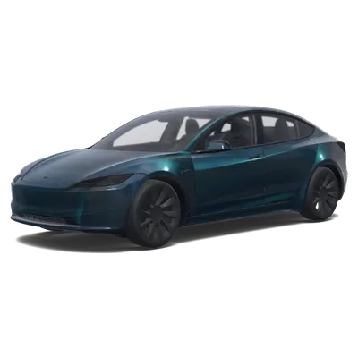 ダークブルーグリーンメタリック (Dark Blue-green metallic shining color wrap.) – テスラ Model 3 ラッピング