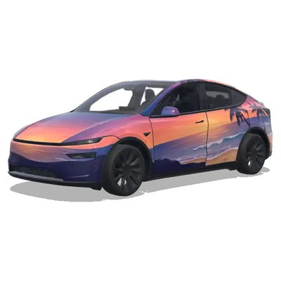 Strand Sonnenuntergang (beach sunset.) – Tesla Model Y Wrap