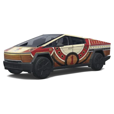 サウザンドサニー号 – テスラ Cybertruck ラッピング