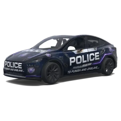 Purple Decepticon Police – Tesla Model Y wrap