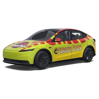 Jurassic Park: Ford Explorer – оклейка Tesla Model Y